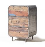 Brooklyn Finest Industrial 3 Drawer Tall Chest